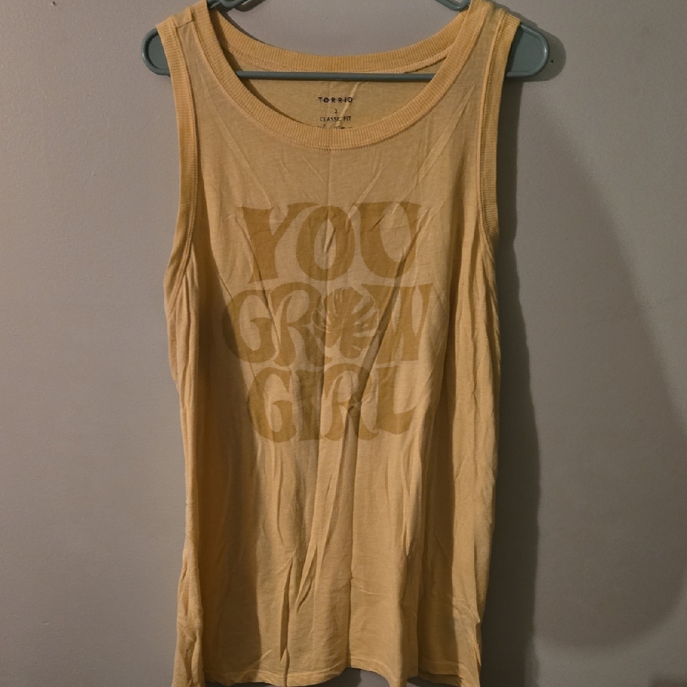 Torrid Cream Sleeveless Tank Top